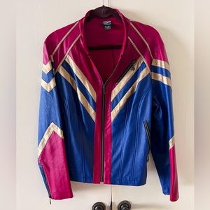 Captain Marvel Faux Leather, HerUniverse plus size jacket!